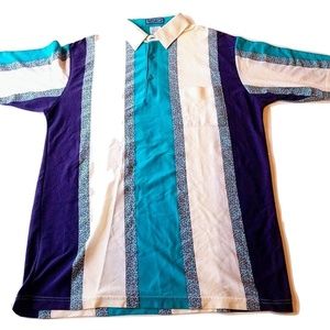 Vtg TropiCool Mens Vintage Polo Large